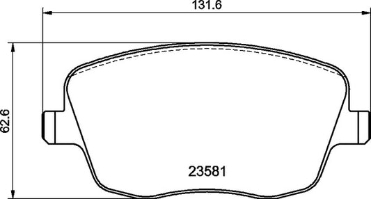 Mintex M1144 Front Racing Brake Pads for Skoda Fabia vRS Mk1 1.9 TDI