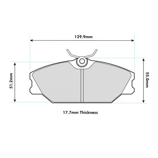 PBS ProRace Front Brake Pads for Renault Clio RS Mk2 172 182
