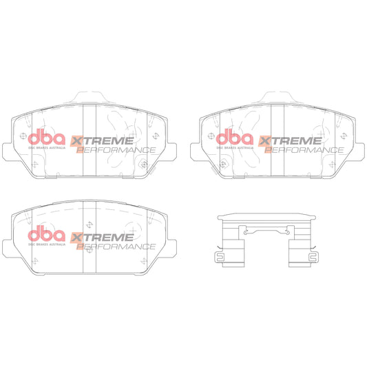 DBA Xtreme Performance Front Brake Pads for Hyundai I30 N DB15012XP