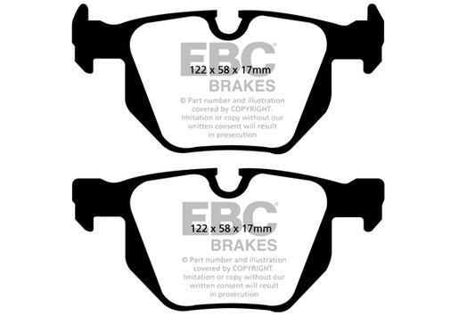 EBC Rear Yellowstuff Pads for BMW 3 Series E92 335D DP41588R