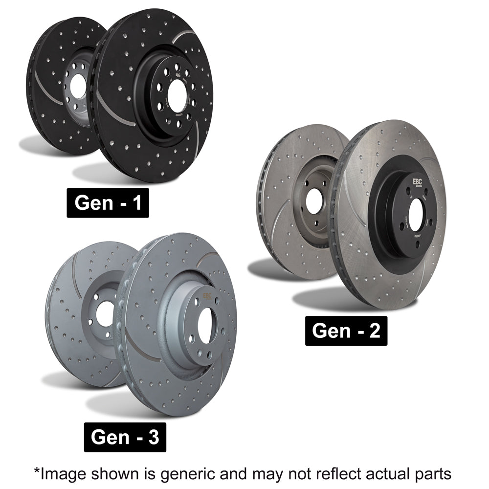 EBC 348mm Front Brake Discs for BMW 3 Series E9x 330D 330i 335D 335i GD1512