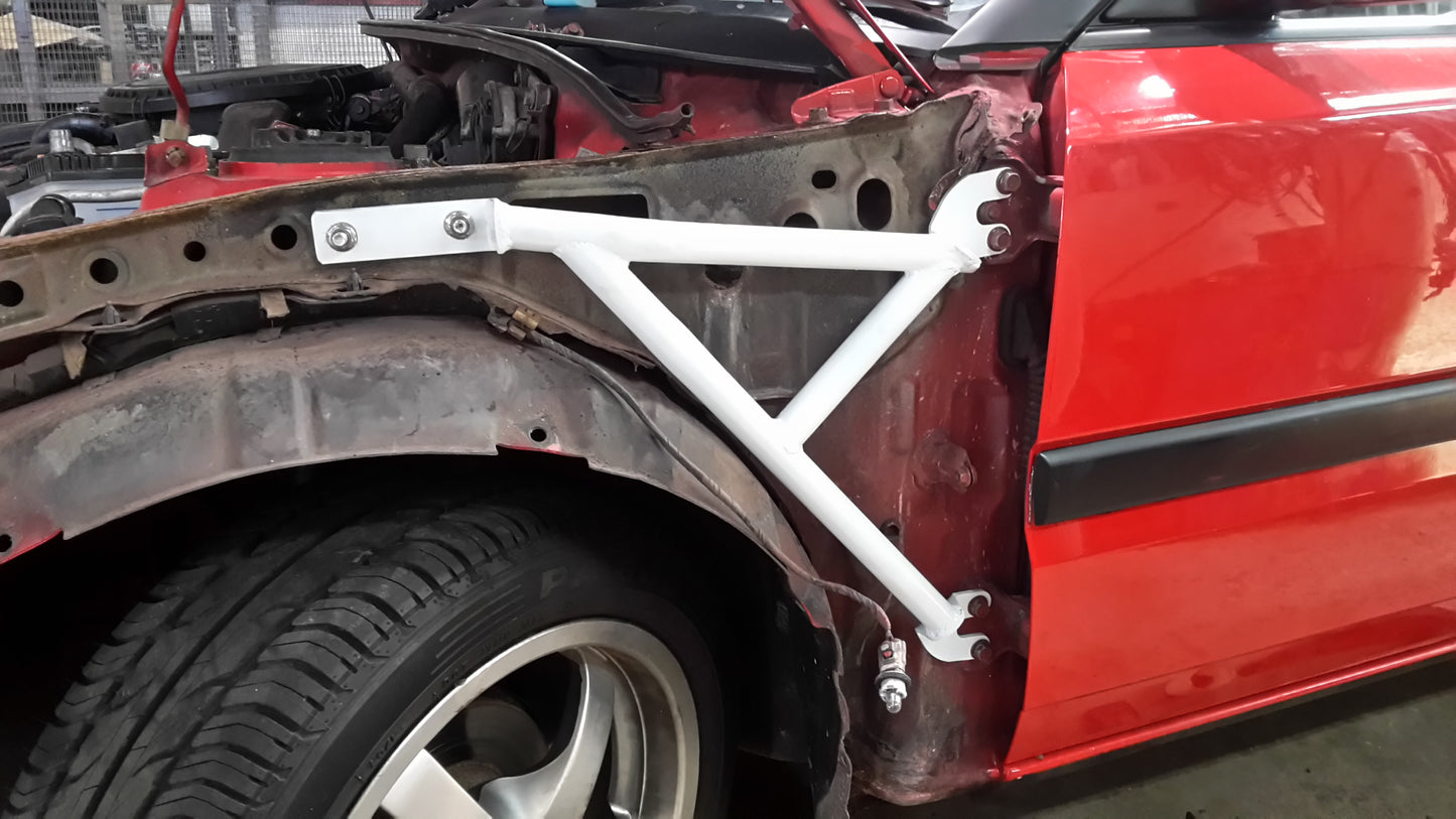 Ultra Racing Fender Bars for MAZDA ASTINA 5TH GEN (323 BF) 1.6 2WD 5-DOOR HATCHBACK CABURETOR 1985-1989