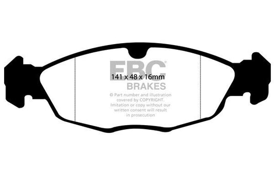 EBC Ultimax Brake Pads for Daewoo Espero, Lanos, Nexia, Daimler Six, Sovereign