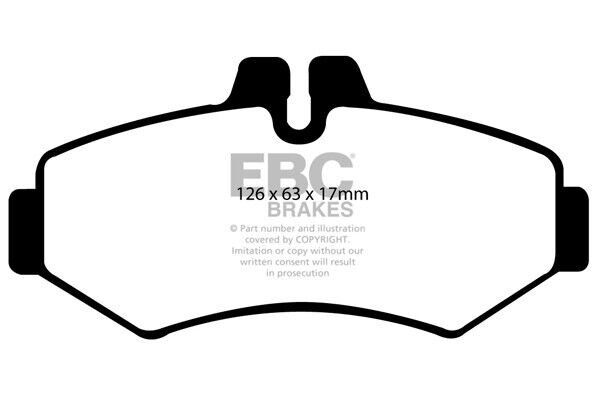 EBC Yellowstuff Rear Brake Pads for Mercedes Sprinter 308D 310D 311D 312D 313D DP41298R