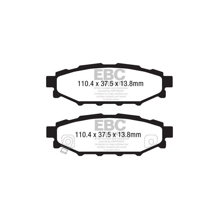 EBC Yellowstuff Rear Brake Pads for Subaru BRZ, Forester, Impreza, Legacy DP41584R