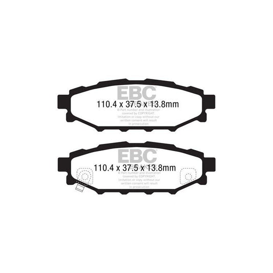 EBC Yellowstuff Rear Brake Pads for Subaru BRZ, Forester, Impreza, Legacy DP41584R