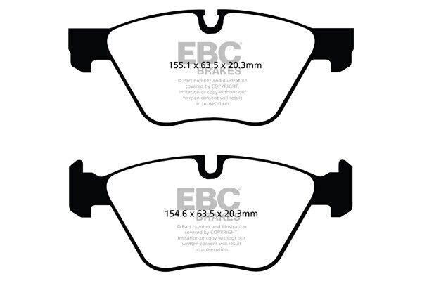 EBC Front Bluestuff Brake Pads for BMW 3 Series E9x 316 318 320 325 330 DP52077NDX