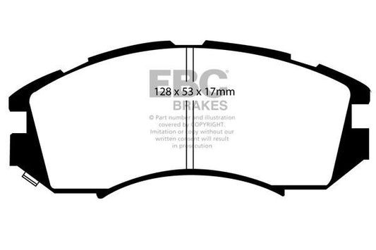 EBC Front Greenstuff Brake Pads for Subaru Impreza 1.6 1.8 2.0, Legacy DP2819