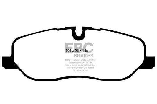 EBC Front Ultimax Brake Pads for Land Rover Discovery 3, Range Rover Sport