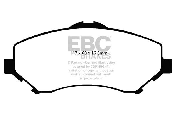 EBC Front Ultimax Brake Pads for Jeep Cherokee, Wrangler JK DP1798