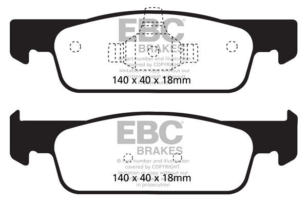 EBC Front Yellowstuff Pads for Renault Clio Mk4 0.9 1.2 1.5 DP42146R