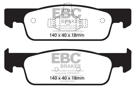 EBC Front Yellowstuff Pads for Renault Clio Mk4 0.9 1.2 1.5 DP42146R