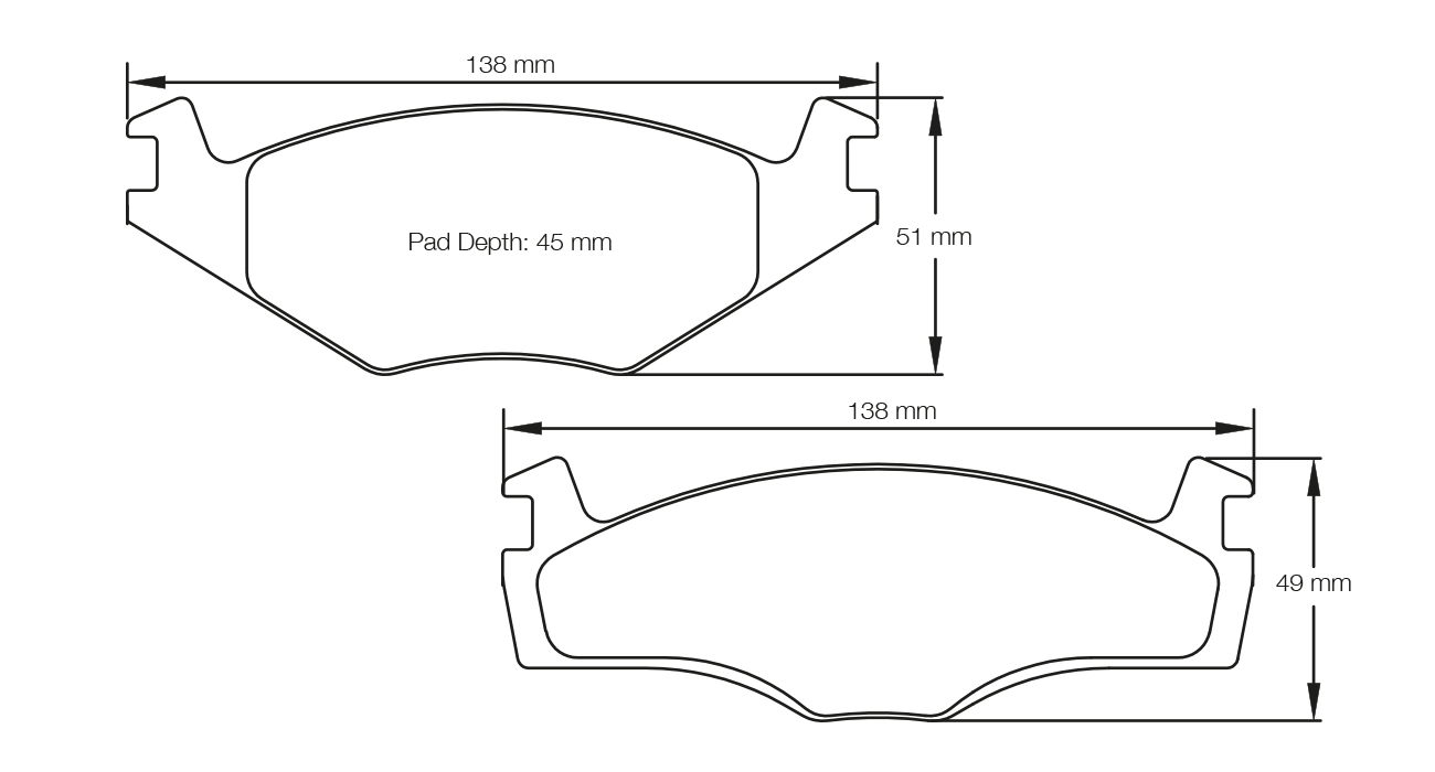 Pagid Racing RSL 29 Brake Pads E401129010