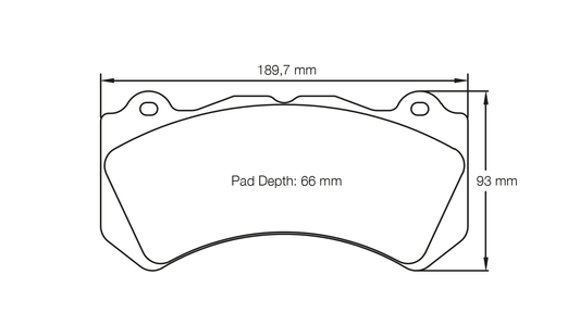 Pagid Racing RSL 29 Brake Pads E8081R2901