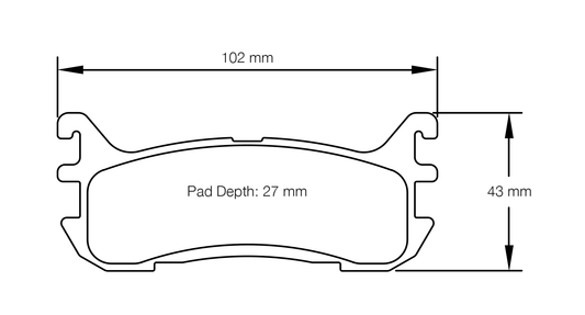 Pagid Racing RSL 29 Brake Pads S8129R29001