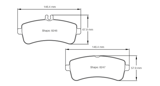 Pagid Racing RSL 29 Brake Pads S8246R29001