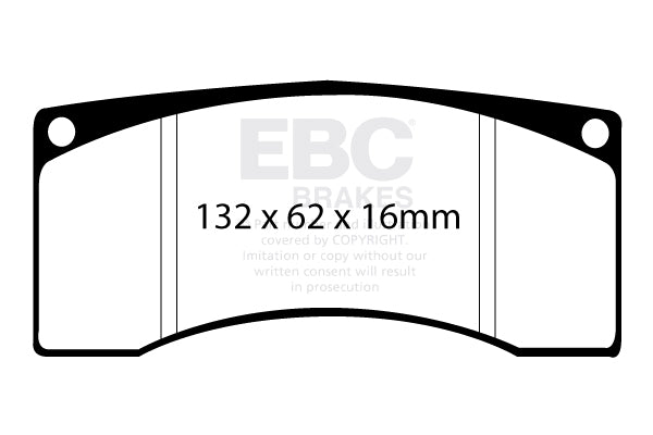 EBC Front Bluestuff NDX Pads for Mitsubishi Lancer Evo 8 FQ-400 2.0 T 400BHP 2004 DP5016NDX
