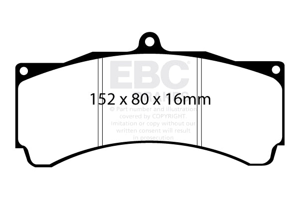 EBC Front Bluestuff NDX Pads for Alpina B3 GT3 3.0 Twin T 408BHP 2012 DP5032NDX