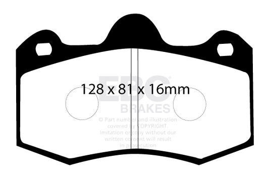 EBC Front Orangestuff Pads for Lotus Evora 3.5 280BHP 2009 DP9036