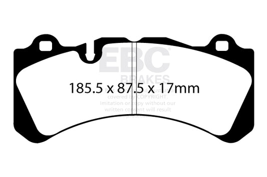 EBC Front Bluestuff NDX Pads for Volvo S60 Mk2 Polestar 2.0 T & SC 367BHP 2017 DP5071NDX