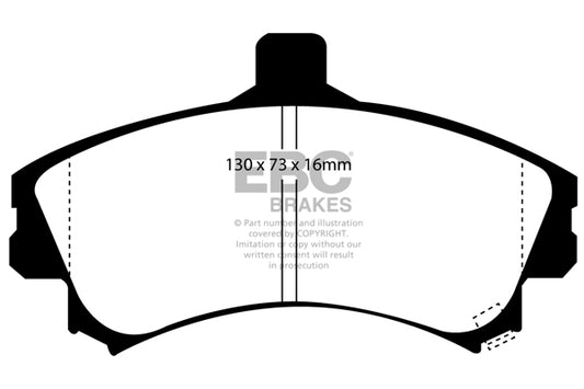 EBC Front Redstuff Pads for Volvo S40 1.8 BHP 1995 DP31045C