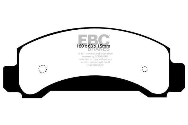 EBC Front Greenstuff Pads for Ford Explorer (USA) 4.0 BHP 1994 DP61085