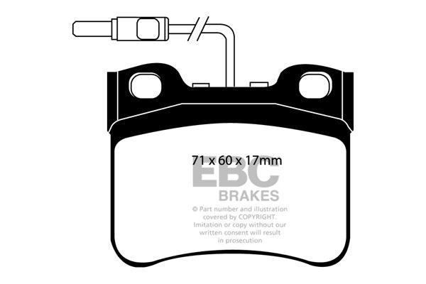 EBC Front Greenstuff Pads for Citroen Saxo 1.0 BHP 1997 DP2656