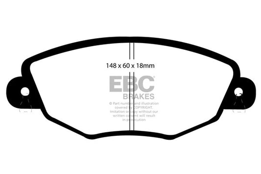 EBC Front Redstuff Pads for Jaguar X Type 2.1 BHP 2002 DP31322C