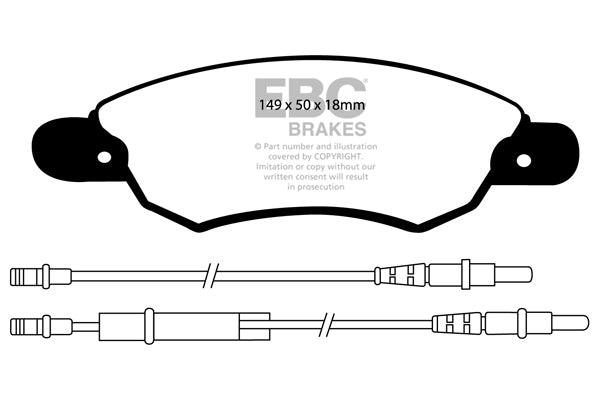 EBC Ultimax Front Brake Pads DP1370