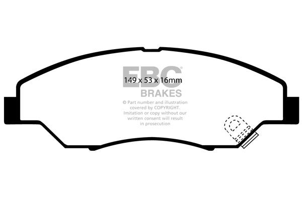 EBC Ultimax Front Brake Pads DP1404