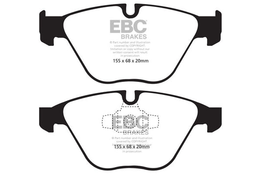 EBC Front Yellowstuff Pads for BMW 3 Series (E90) 320 2.0 TD BHP 2007 DP41512R