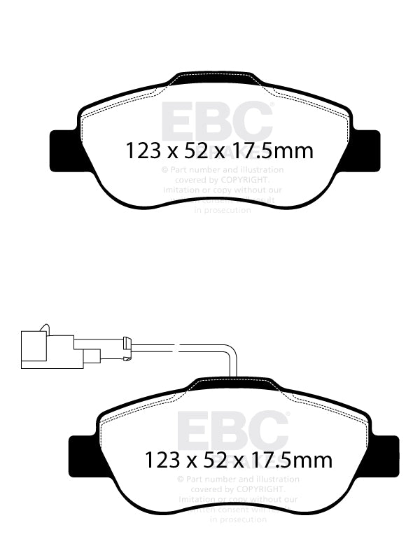 EBC Ultimax Front Brake Pads DP1573/3