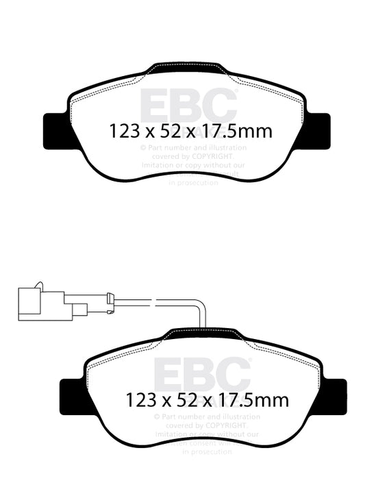 EBC Ultimax Front Brake Pads DP1573/3