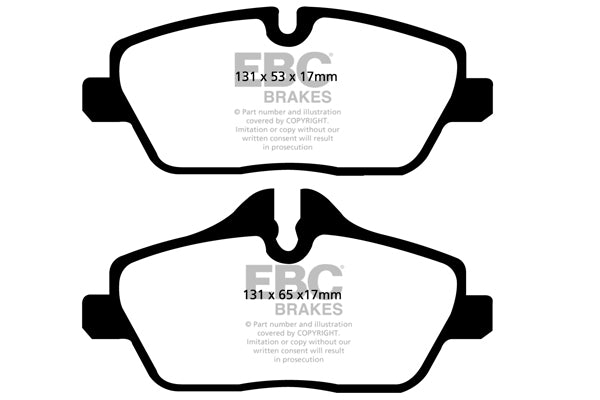EBC Front Greenstuff Pads for BMW 1 Series (E81) 116 1.6 BHP 2004 DP21578