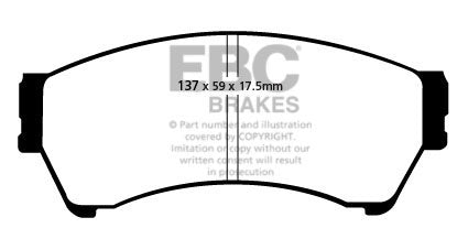 EBC Front Yellowstuff Pads for Mazda 6 GH 1.8 120BHP 2007 DP41765/2R