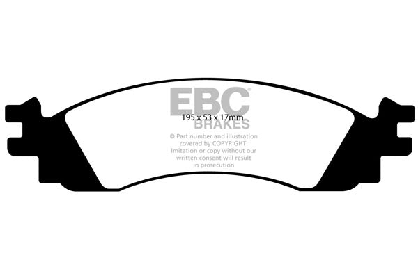 EBC Front Yellowstuff Pads for Ford Explorer (USA) 4.0 BHP 2006 DP41767R
