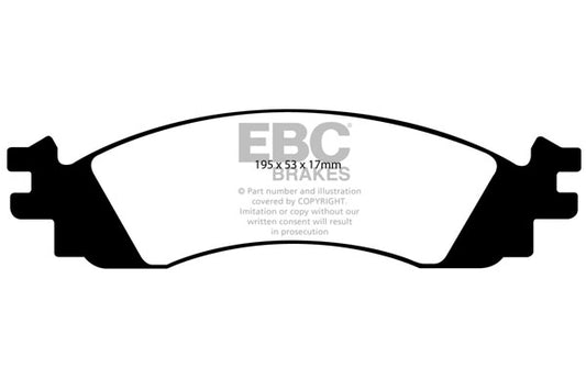 EBC Front Yellowstuff Pads for Ford Explorer (USA) 4.0 BHP 2006 DP41767R