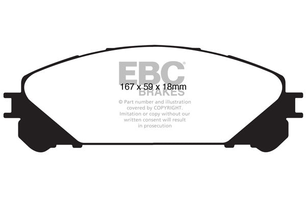EBC Ultimax Front Brake Pads DP1837