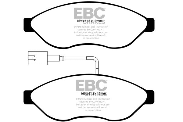 EBC Ultimax Front Brake Pads DP1968/2