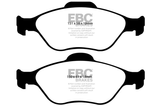 EBC Ultimax Front Brake Pads DP1972