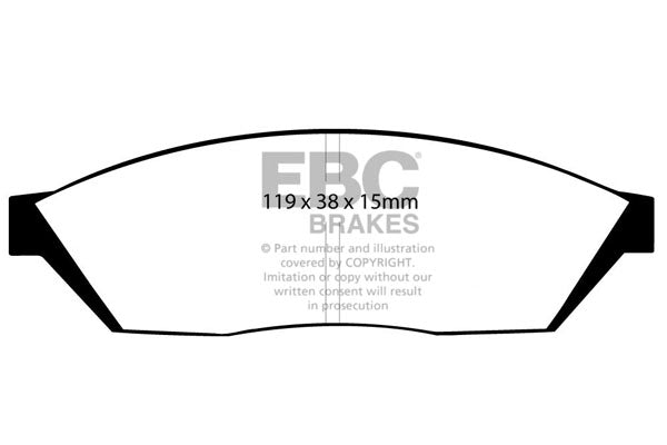 EBC Front Greenstuff Pads for Suzuki Alto SB308 0.8 BHP 1990 DP2374