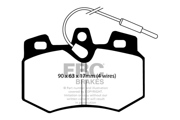 EBC Front Yellowstuff Pads for Citroen AX GTi 1.4 BHP 1991 DP4626R