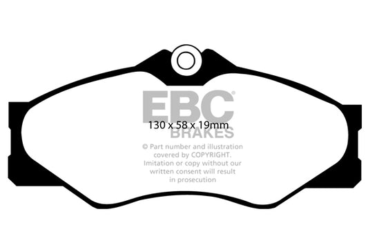 EBC Front Greenstuff Pads for Volkswagen Caravelle 1.6 BHP 1990 DP2654