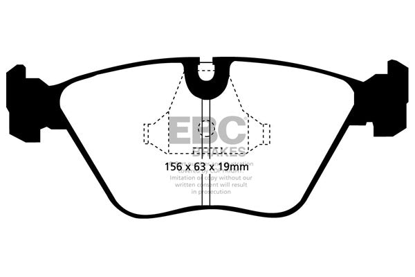 EBC Front Orangestuff Pads for BMW 5 Series (E34) 518 1.8 BHP 1990 DP9689