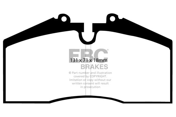 EBC Front Bluestuff NDX Pads for Porsche 911 (964) 3.3 T BHP 1990 DP5767NDX