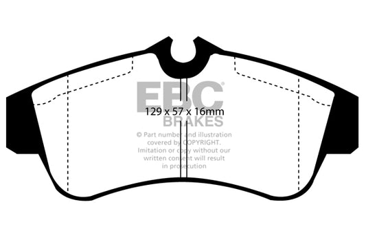 EBC Front Yellowstuff Pads for Nissan Almera 1.5 BHP 2000 DP4833R
