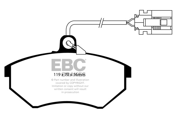 EBC Ultimax Front Brake Pads DP841/3