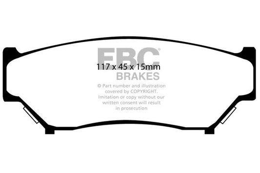 EBC Front Greenstuff Pads for Suzuki Escudo TD01W 1.6 BHP 1990 DP6979