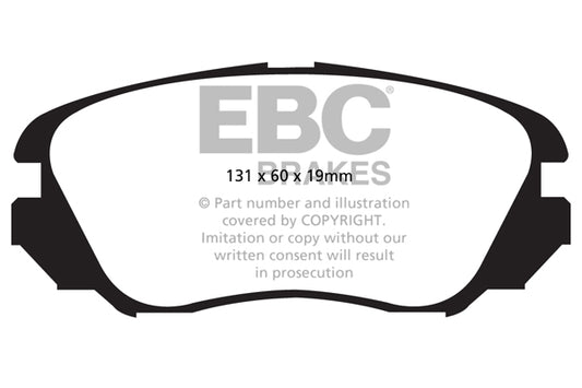 EBC Front Redstuff Pads for Opel Insignia 2.0 TD 110BHP 2008 DP32013C