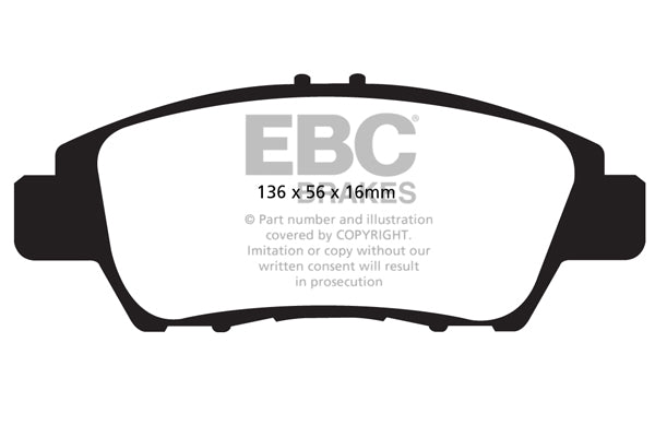 EBC Front Greenstuff Pads for Honda City 1.4 BHP 2008 DP22041